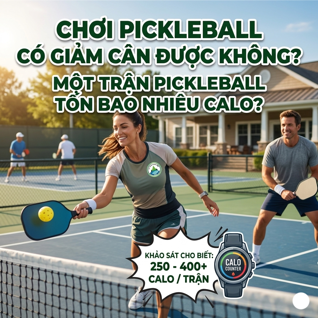 Chơi pickleball có giảm cân được không? Một trận Pickleball tốn bao nhiêu calo?