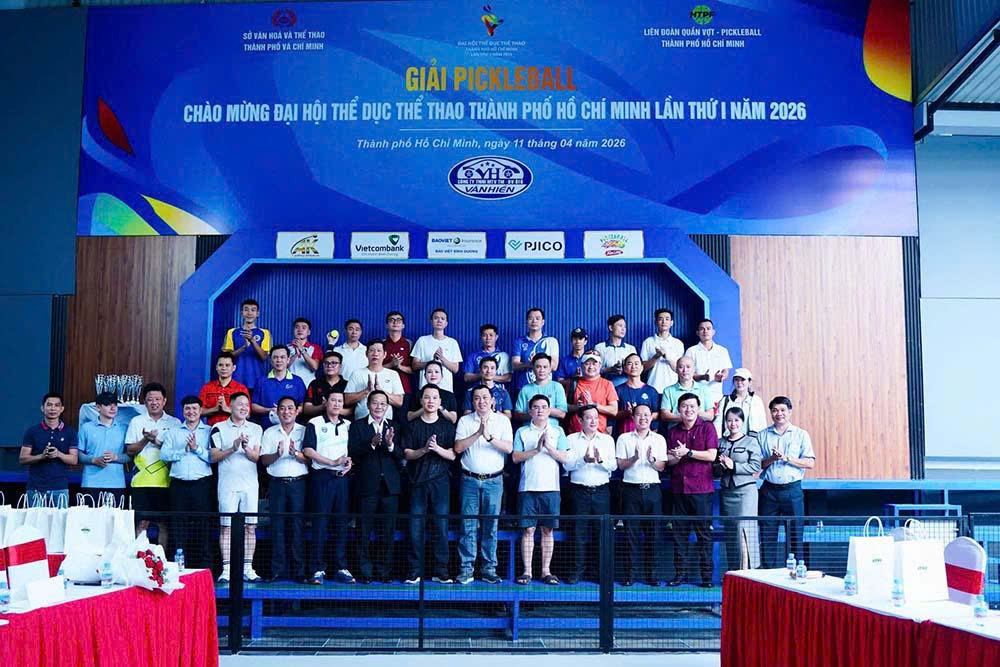 Khai mạc giải pickleball hướng tới Đại hội Thể dục Thể thao TPHCM